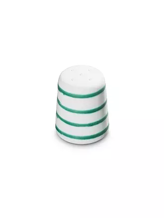 GMUNDNER KERAMIK | Salero recto de 7 cm con diseño de llama verde | 